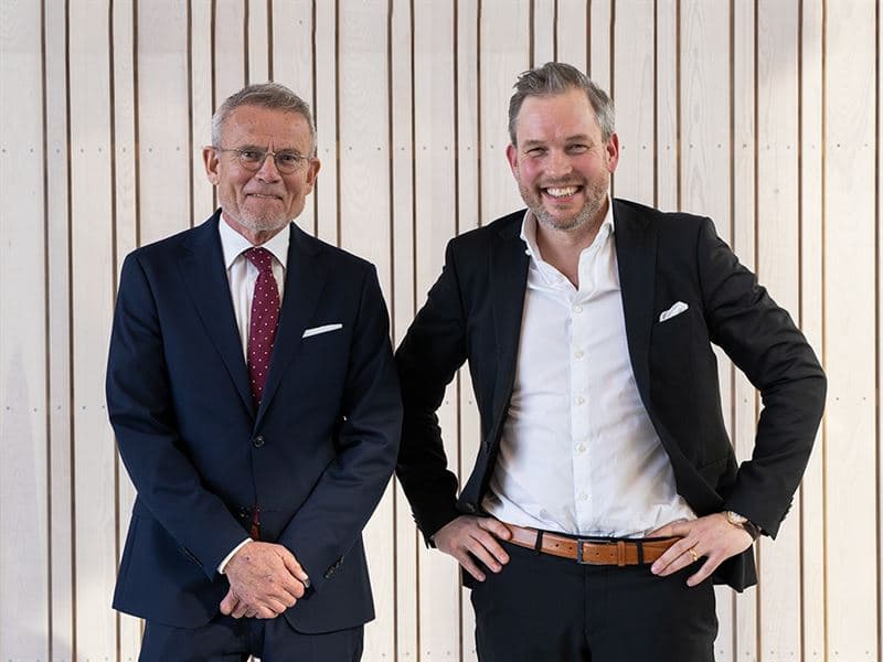 Olof Hallrup, ordförande och Tommy Eklund, vd Fortnox