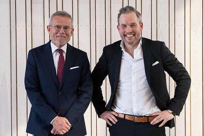 Olof Hallrup, styrelseordförande  och Tommy Eklund, vd Fortnox 