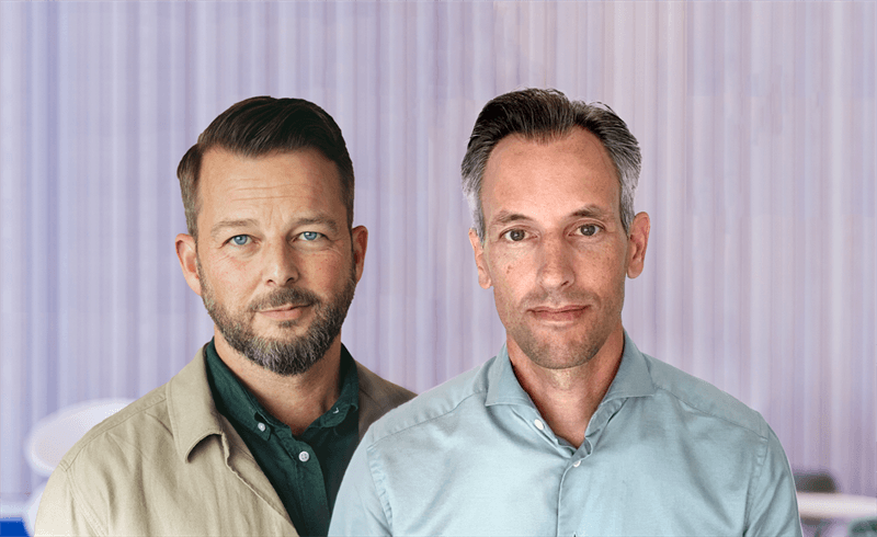 Jesper Svensson, affärsområdeschef och Svante Erwing, produktområdeschef Fortnox